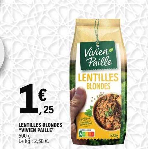 lentilles blondes "vivien paille"