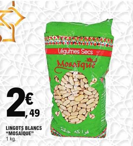 lingots blancs "mosaïque"