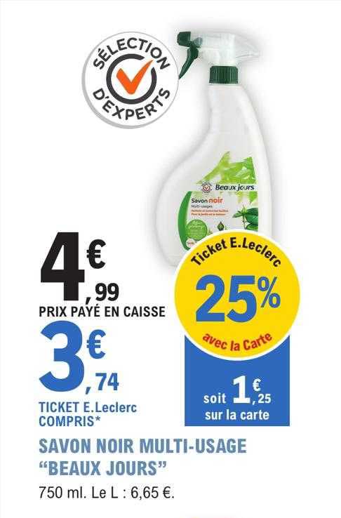 savon noir multi-usage "beaux jours"