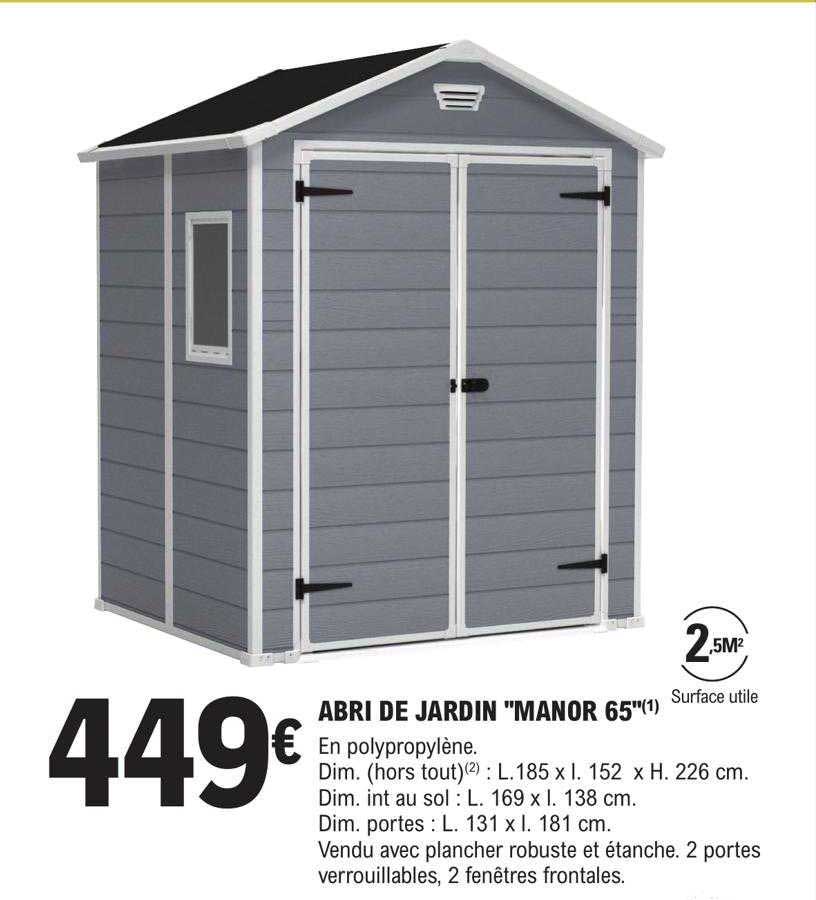 abri de jardin "manor 65"