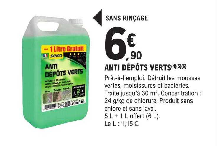 anti dépôts verts seko