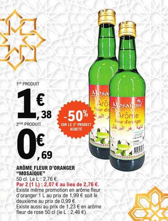 arôme fleur d'oranger "mosaïque"