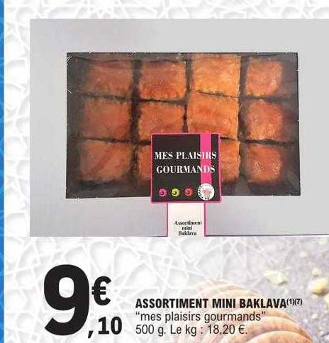 assortiment mini baklava