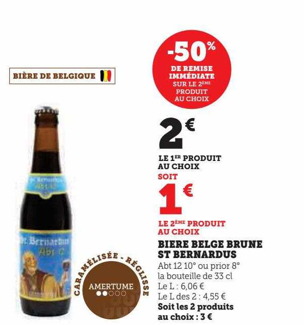 bière belge brune st bernardus
