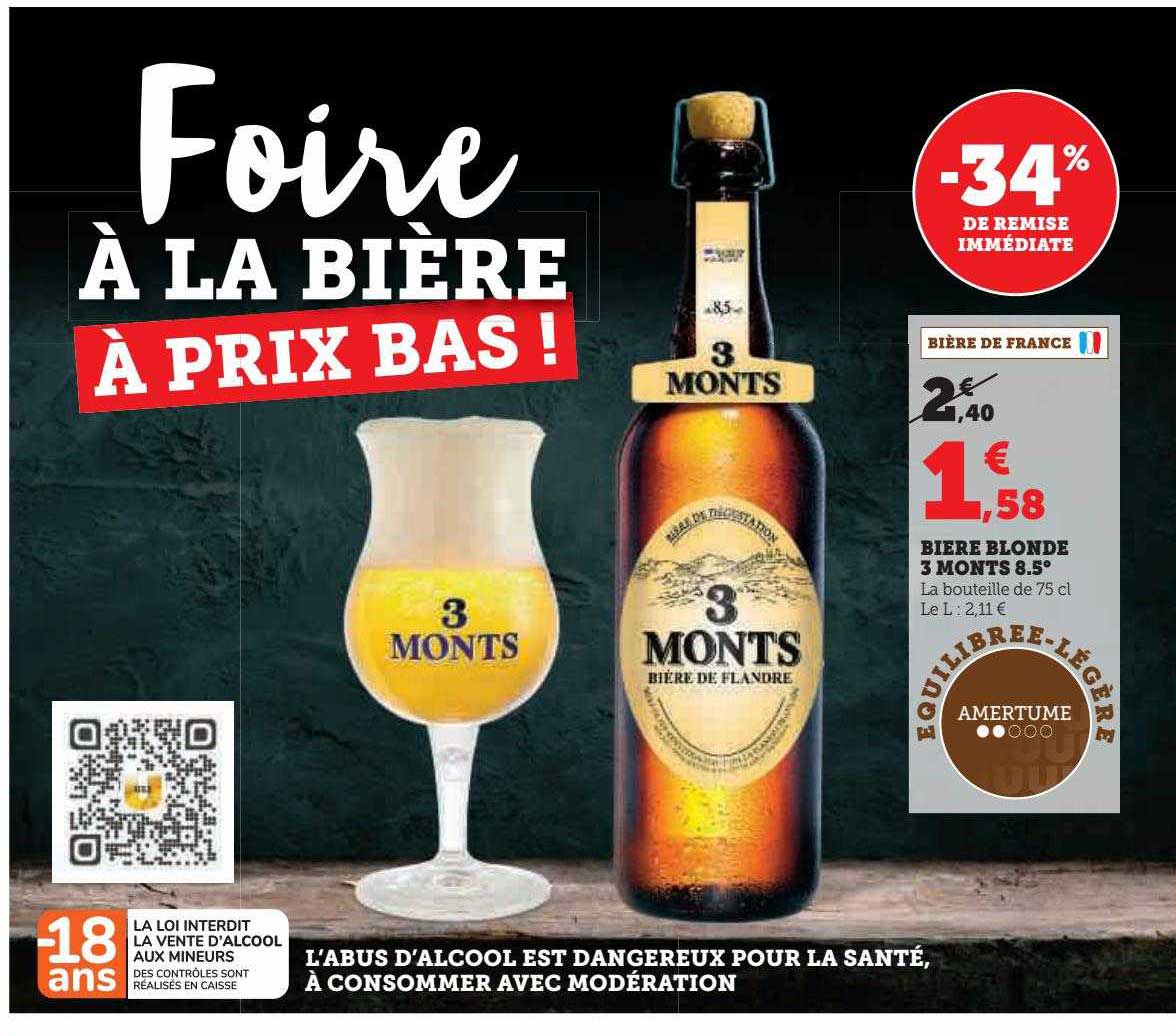 bière blonde 3 monts 8.5°