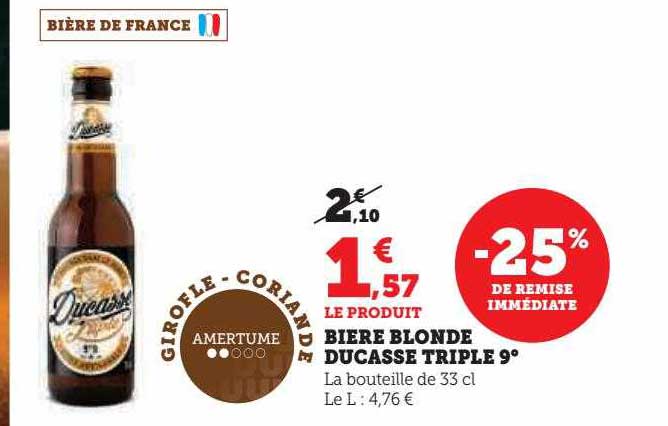 bière blonde ducasse triple 9°