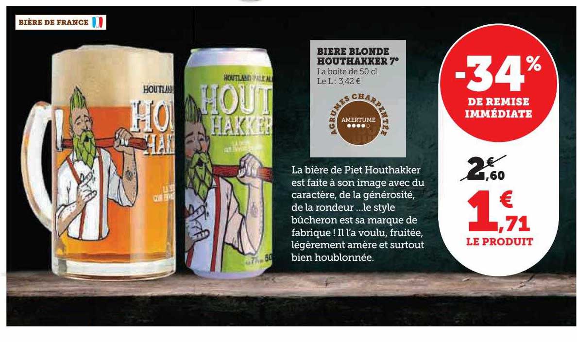 bière blonde houthakker 7°