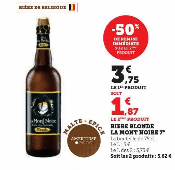 bière blonde la mont noire 7°