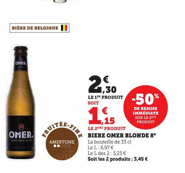 Bière Omer Blonde 8°