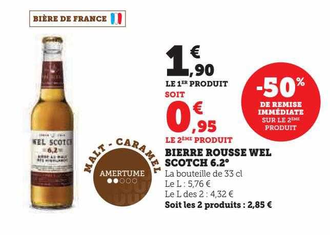 bière rousse wel scotch 6.2°