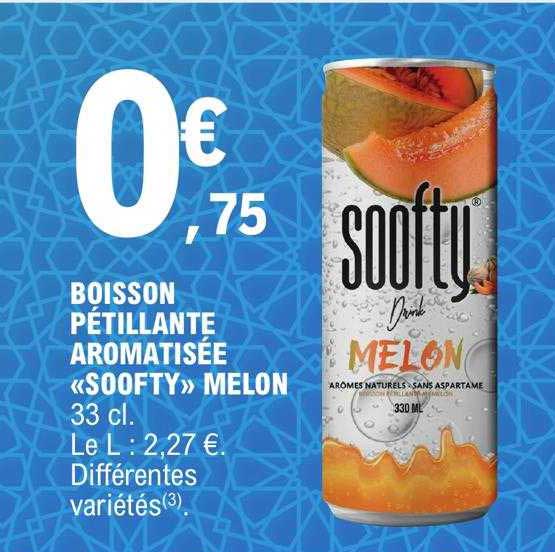 Boisson Pétillante Aromatisée «soofty» Melon