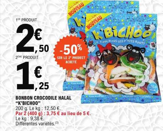 Bonbon Crocodile Halal "k'bichoo"