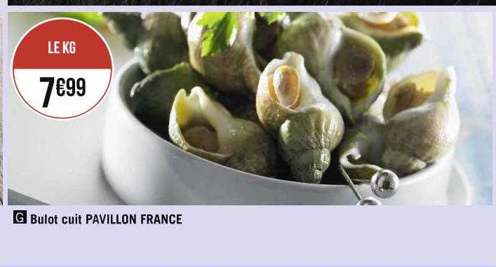 bulot cuit pavillon france