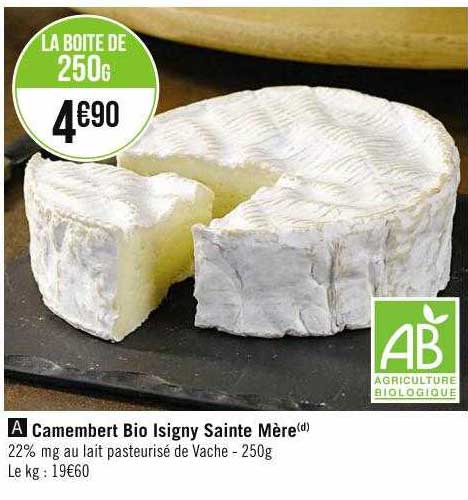 camembert bio isigny sainte mère