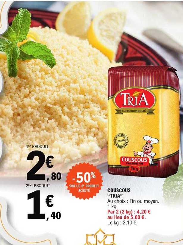 Couscous "tria"