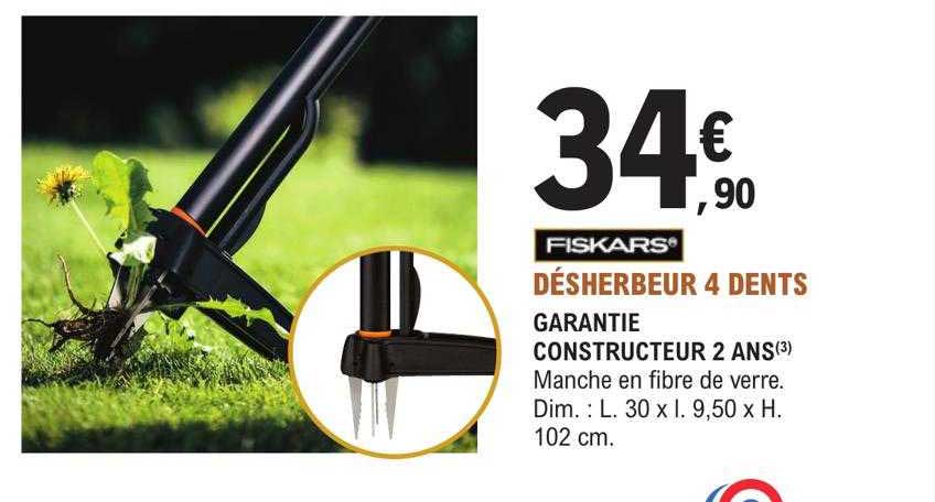 désherbeur 4 dents fiskars