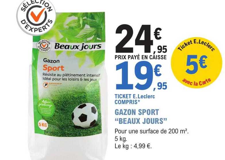 gazon sport "beaux jours"