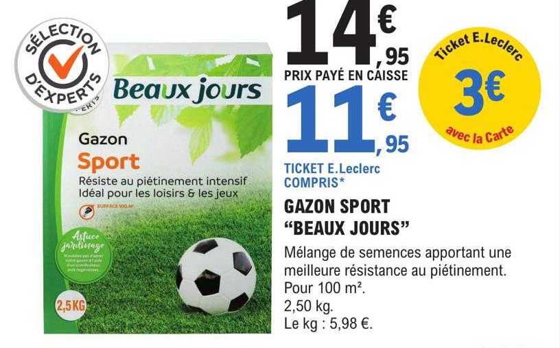 gazon sport "beaux jours"