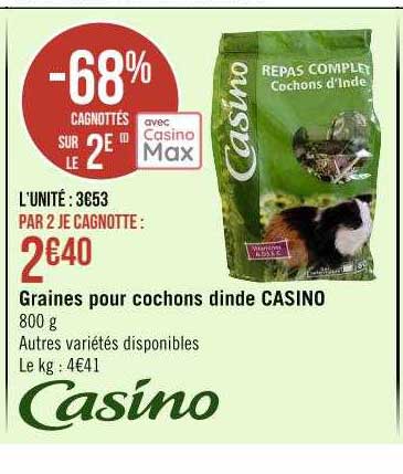 graines pour cochons dinde casino