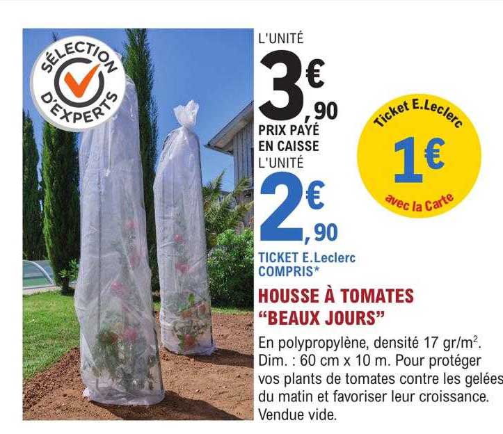housse à tomates "beaux jours"