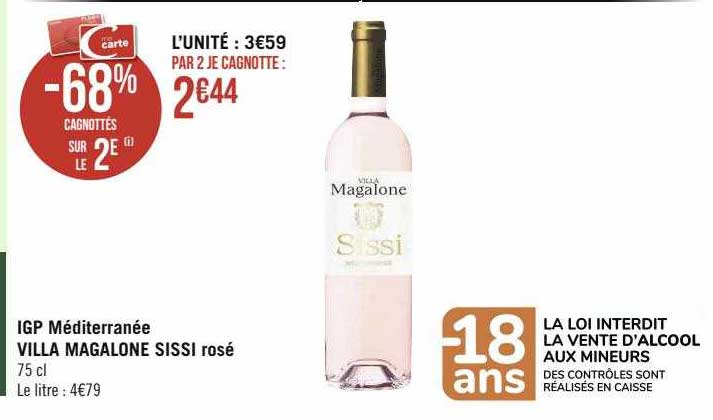 igp méditerranée villa magalone sissi rosé