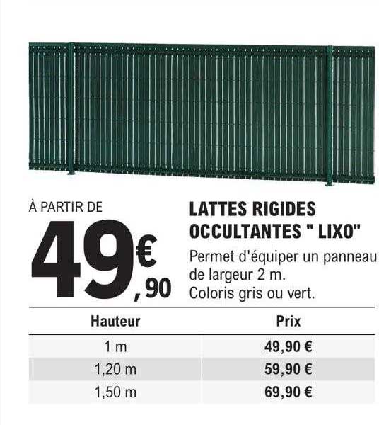 lattes rigides occultantes "lixo"