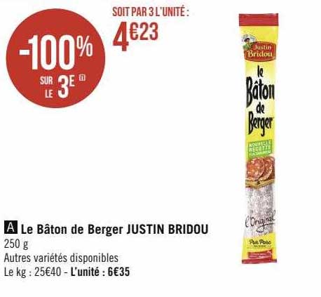 le bâton de berger justin bridou