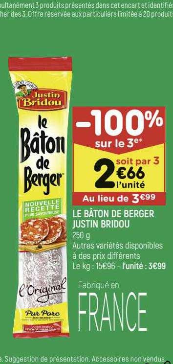 le bâton de berger justin bridou