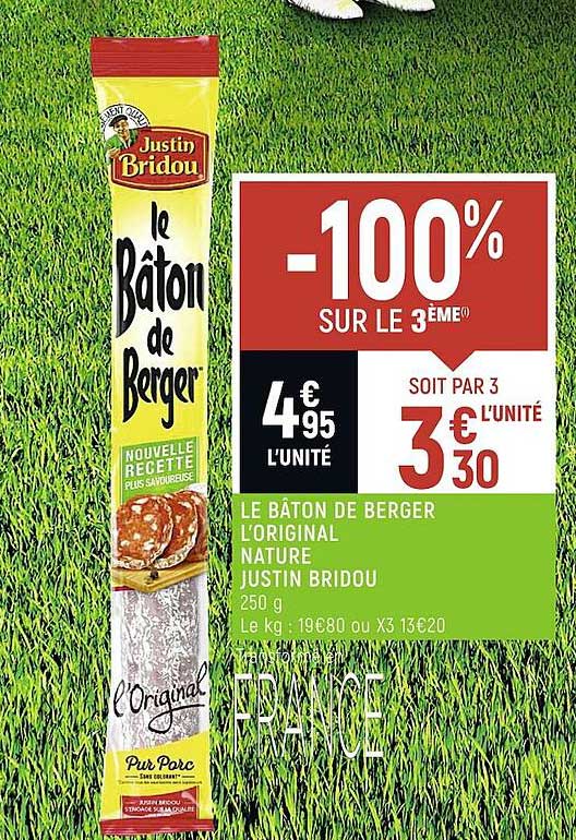 le bâton de berger l'original nature justin bridou