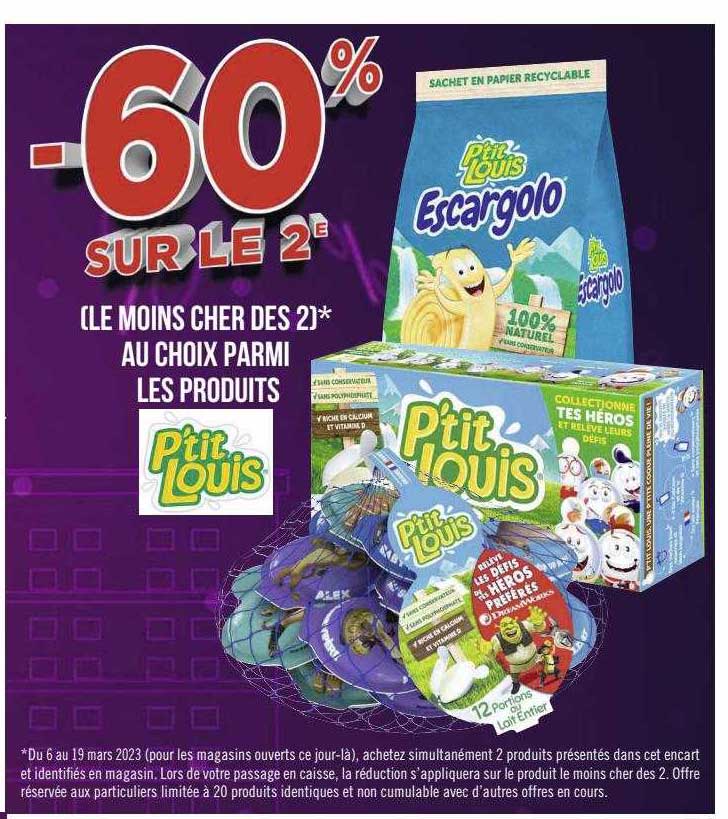 les produits p'tit louis