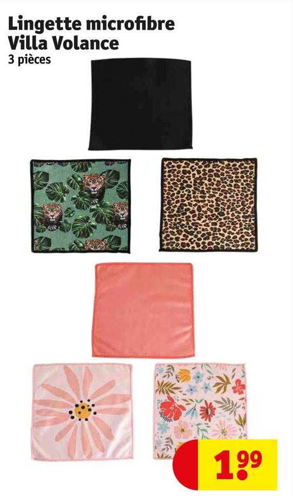 lingette microfibre villa volance