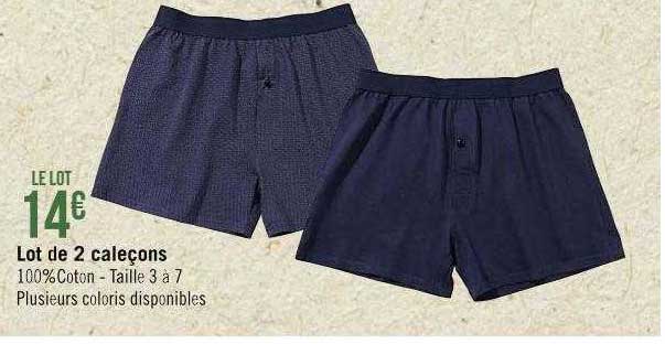 Lot De 2 Caleçons