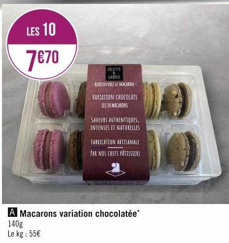 macarons variation chocolatée