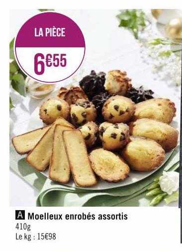 Moelleux Enrobés Assortis