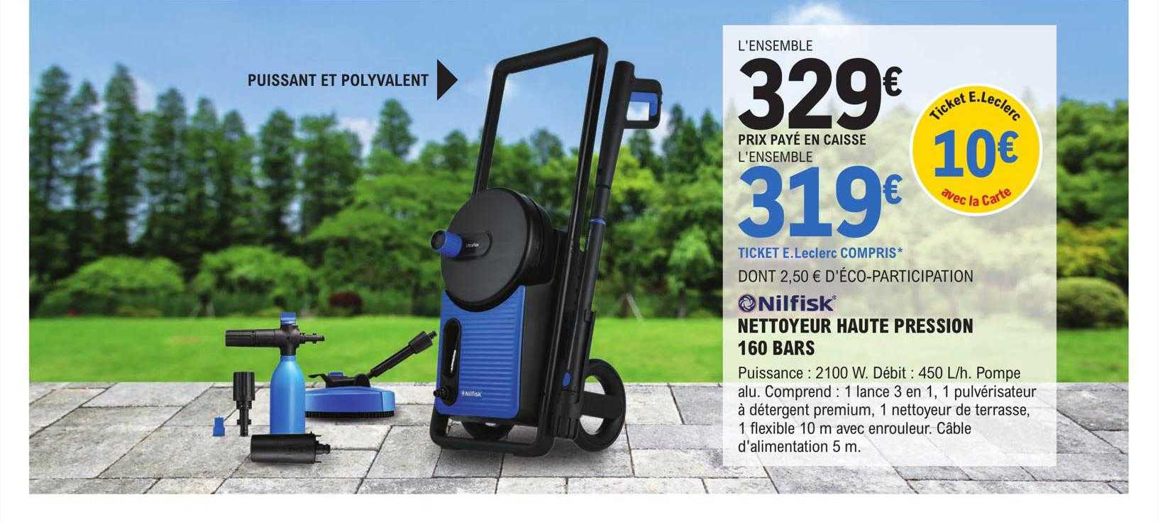 nettoyeur haute pression 160 bars nilfisk