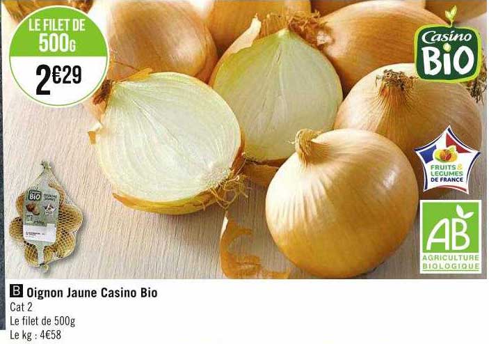 Oignon Jaune Casino Bio