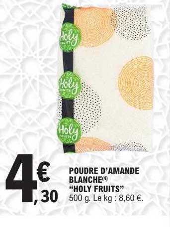 poudre d'amande blanche "holy fruits"