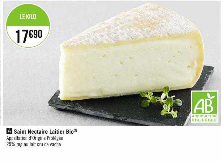 saint nectaire laitier bio