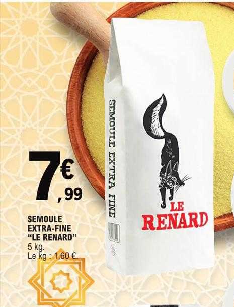 semoule extra-fine "le renard"