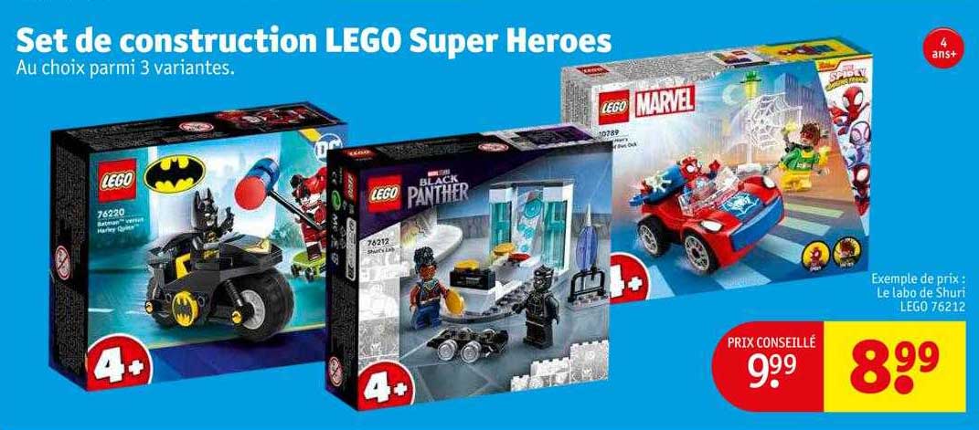 set de construction lego super heroes