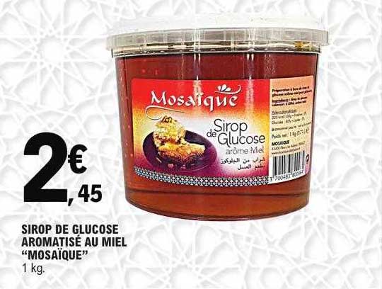 Sirop De Glucose Aromatisé Au Mile "mosaïque"