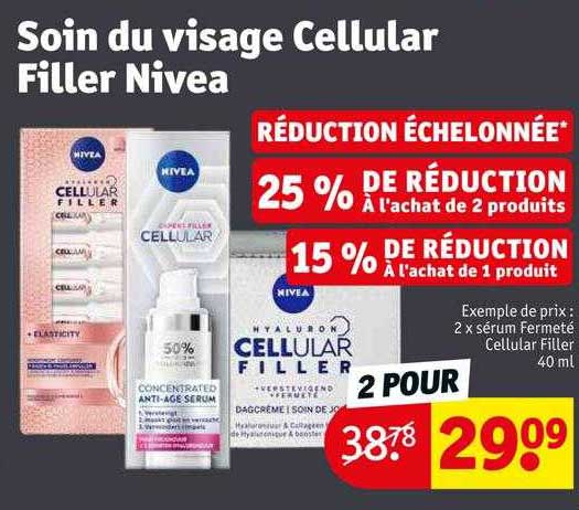 soin du visage cellular filler nivea