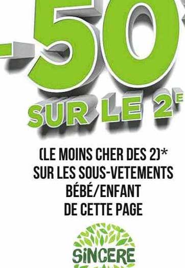 sous-vêtements bébé-enfant sincère