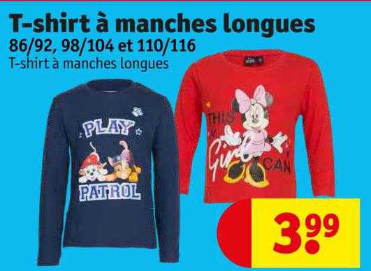 t-shirt à manches longues