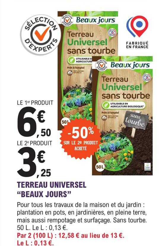 terreau universel "beaux jours"