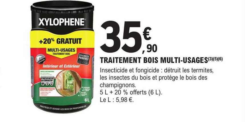 traitement bois multi-usages xylophène