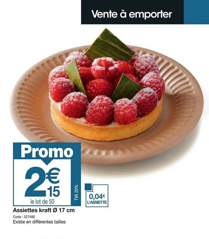 Assiettes Kraft ø 17 Cm