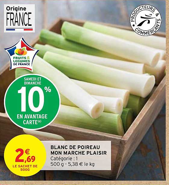 blanc de poireu mon marché plaisir