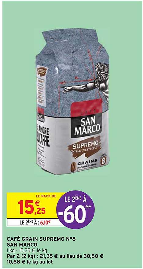 café grain supremo n°8 san marco