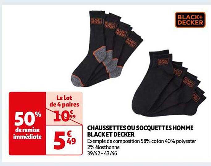 Chaussettes Ou Socquettes Homme Black Et Decker